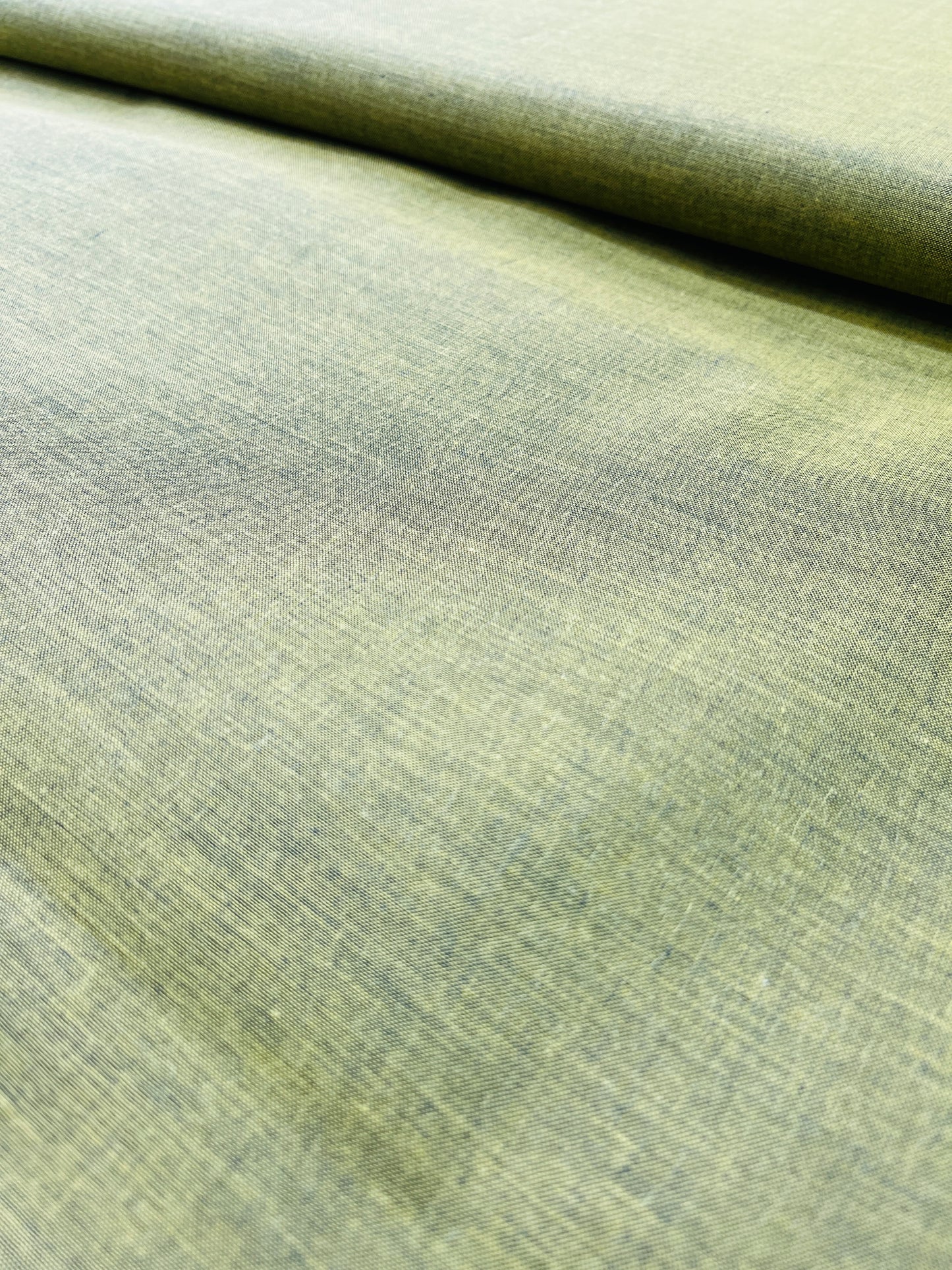 Premium Mustard Addi/Paper Cotton Textured Kurta Fabric – Ultra-Thin & Breathable, 58" Wide