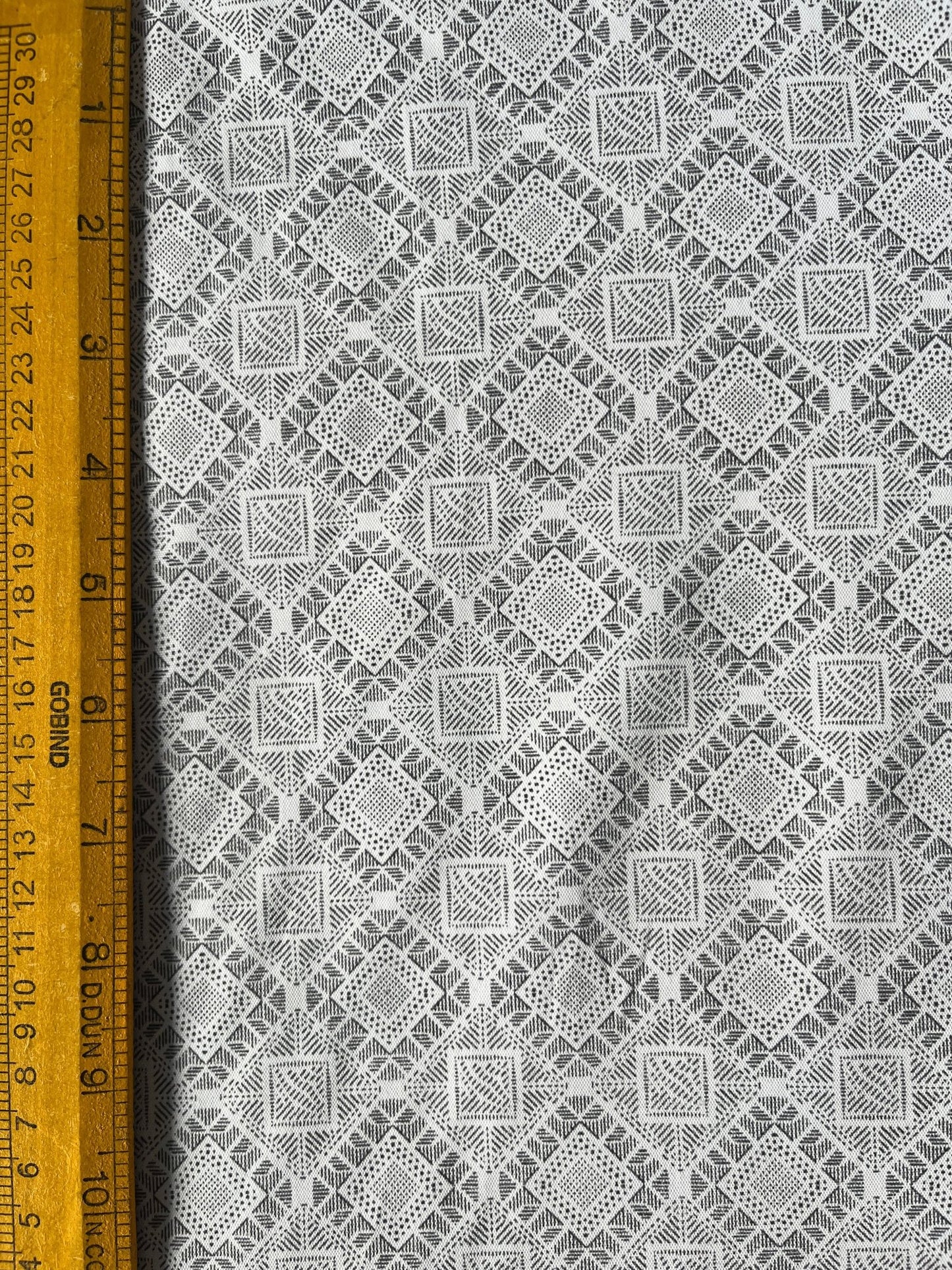 36" Cotton Blend Geometric Fabric – Perfect for Shirting & Kurtas - Poshak Fabrics