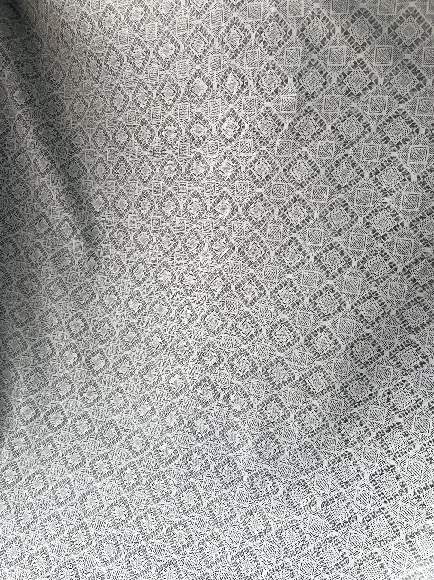 36" Cotton Blend Geometric Fabric – Perfect for Shirting & Kurtas - Poshak Fabrics