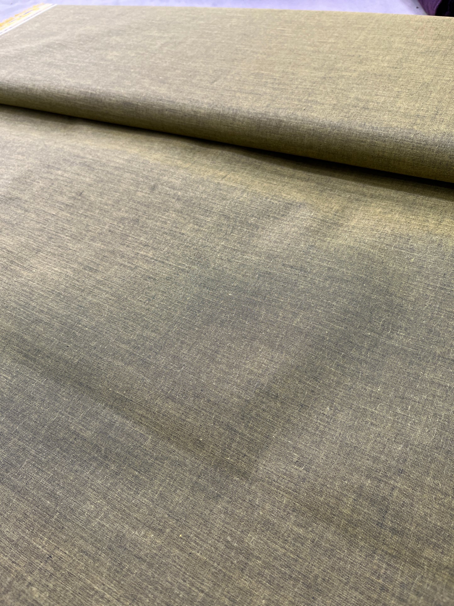 Premium Mustard Addi/Paper Cotton Textured Kurta Fabric – Ultra-Thin & Breathable, 58" Wide