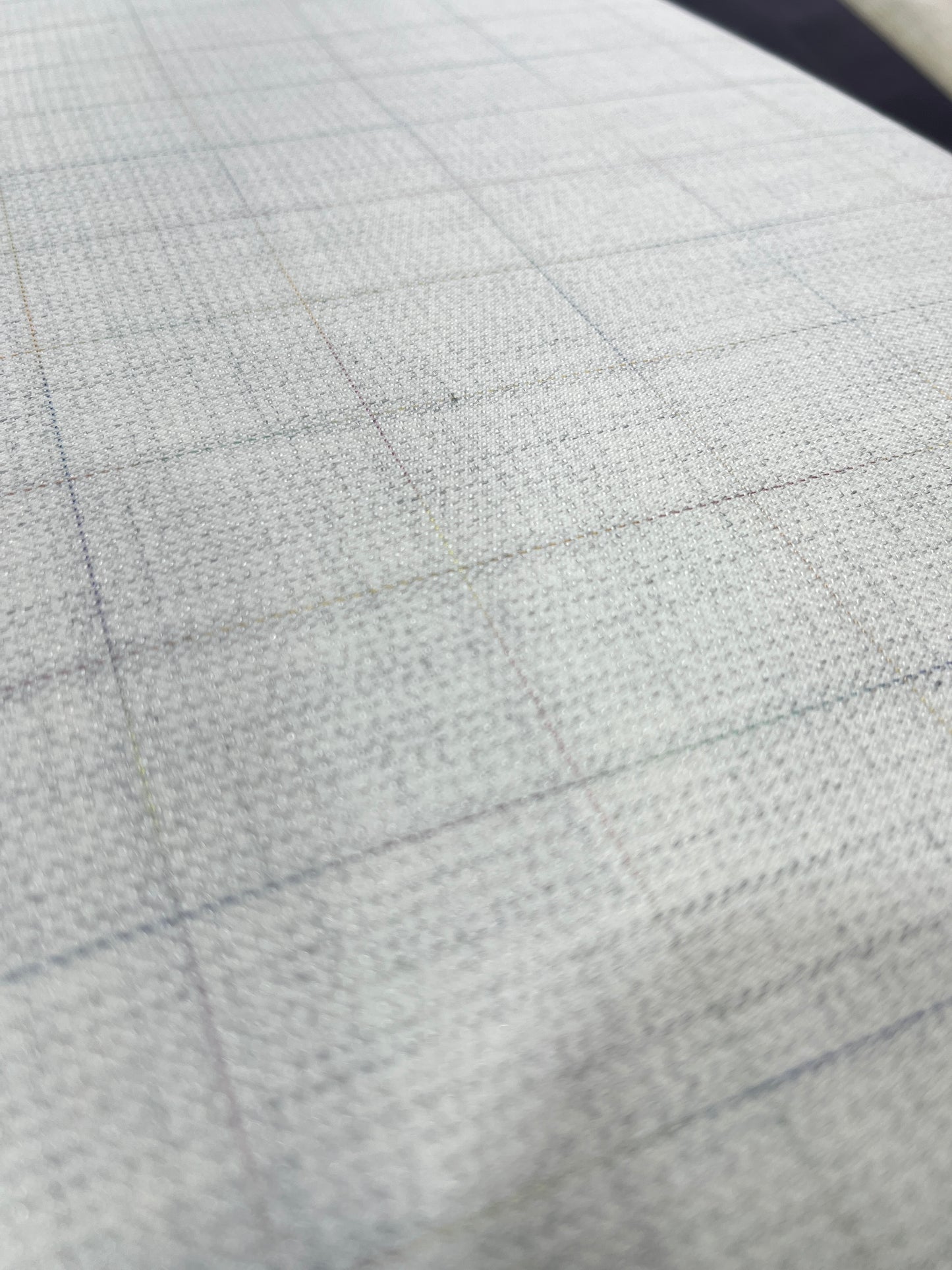 Sharpy Lycra Cream Checkered Suiting Fabric (58” Wide) – Soft, Breathable, Semi-Thin – Premium Office & Partywear Material
