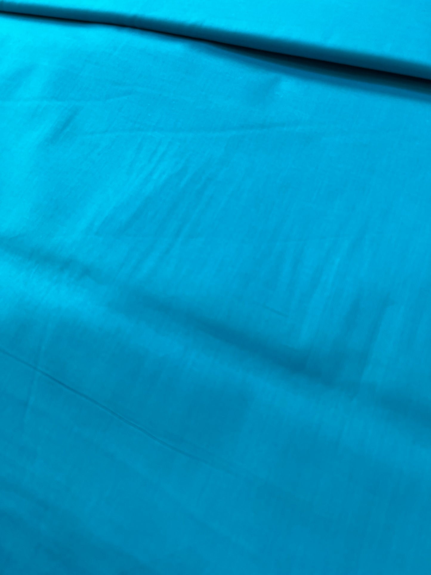 Premium Firozi Blue Addi/Paper Cotton Kurta Fabric – Ultra-Thin & Breathable, 58" Wide