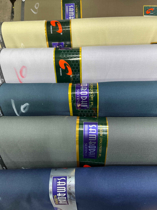 *Just Launched* Sambodhi Orion Tetra Rayon Stretchable Premium Suiting Fabrics – 58" Soft, Breathable & Durable for Perfectly Tailored Trousers, Suits and Blazers