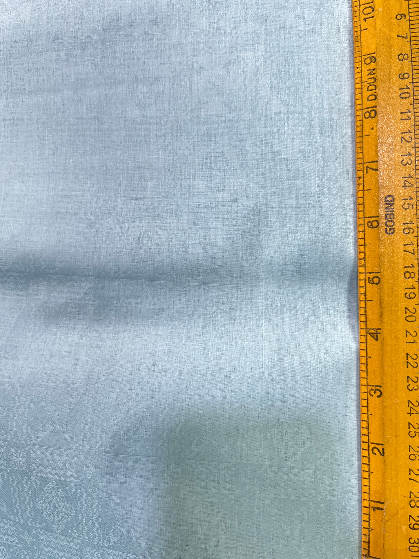 Premium Sky Blue Addi/Paper Cotton Self-Patterned Kurta Fabric – Ultra-Breathable, 58" Wide