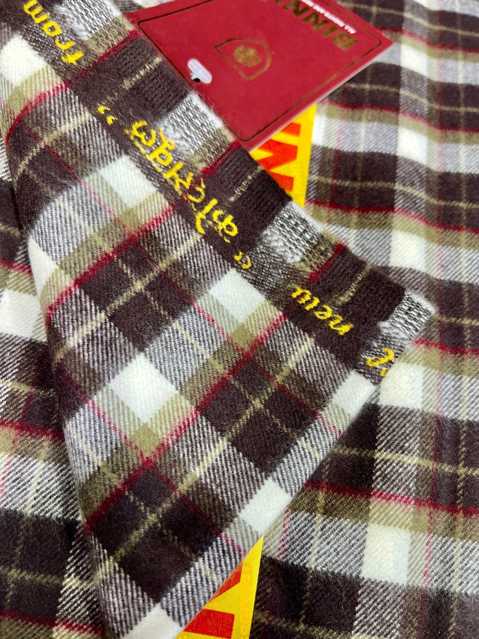 Binny Cottswool Checkered Winterwear Fabric (44” Wide, Multiple Designs, Soft & Warm Wool Blend) - Poshak Fabrics
