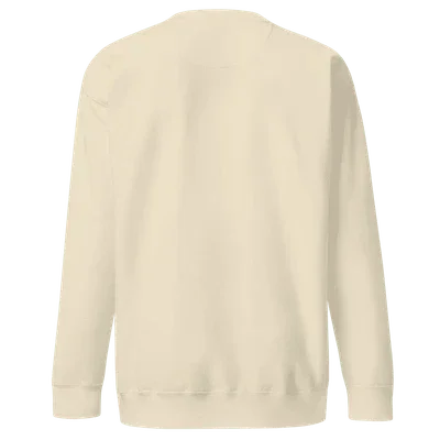Plains - SPRY by Poshak Men’s Beige Heavyweight Sweatshirt – 450 GSM DTF-Ready Minimal Streetwear - Poshak Fabrics