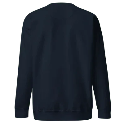 Plains - SPRY by Poshak Men’s Navy Blue Heavyweight Sweatshirt – 450 GSM DTF-Ready Minimal Streetwear - Poshak Fabrics