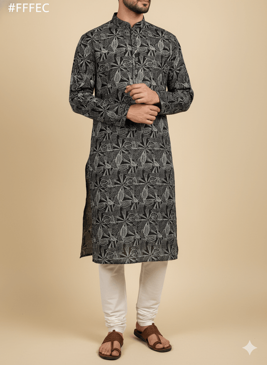 Mohan Premium Lusture Venture Cotton Mix Printed Shirting Fabric – Navy Patterns Collection (36" Width) - Poshak Fabrics