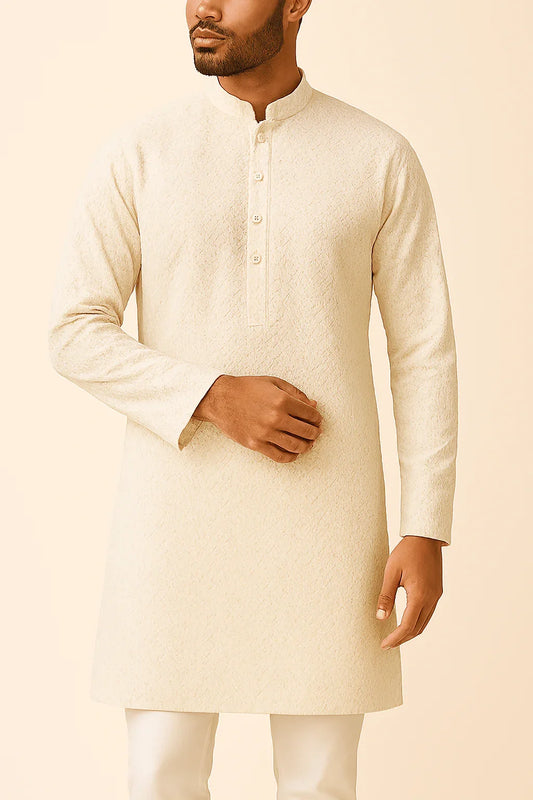 Pastel Sequins Cotton Chikan Fabrics – “Dusky Amethyst”, “Champagne Lace”, “Verdant Whisper”, “Eclipse Silver”, “Blushed Petal” | 58” Wide | Soft & Breathable | Kurta Perfection - Poshak Fabrics