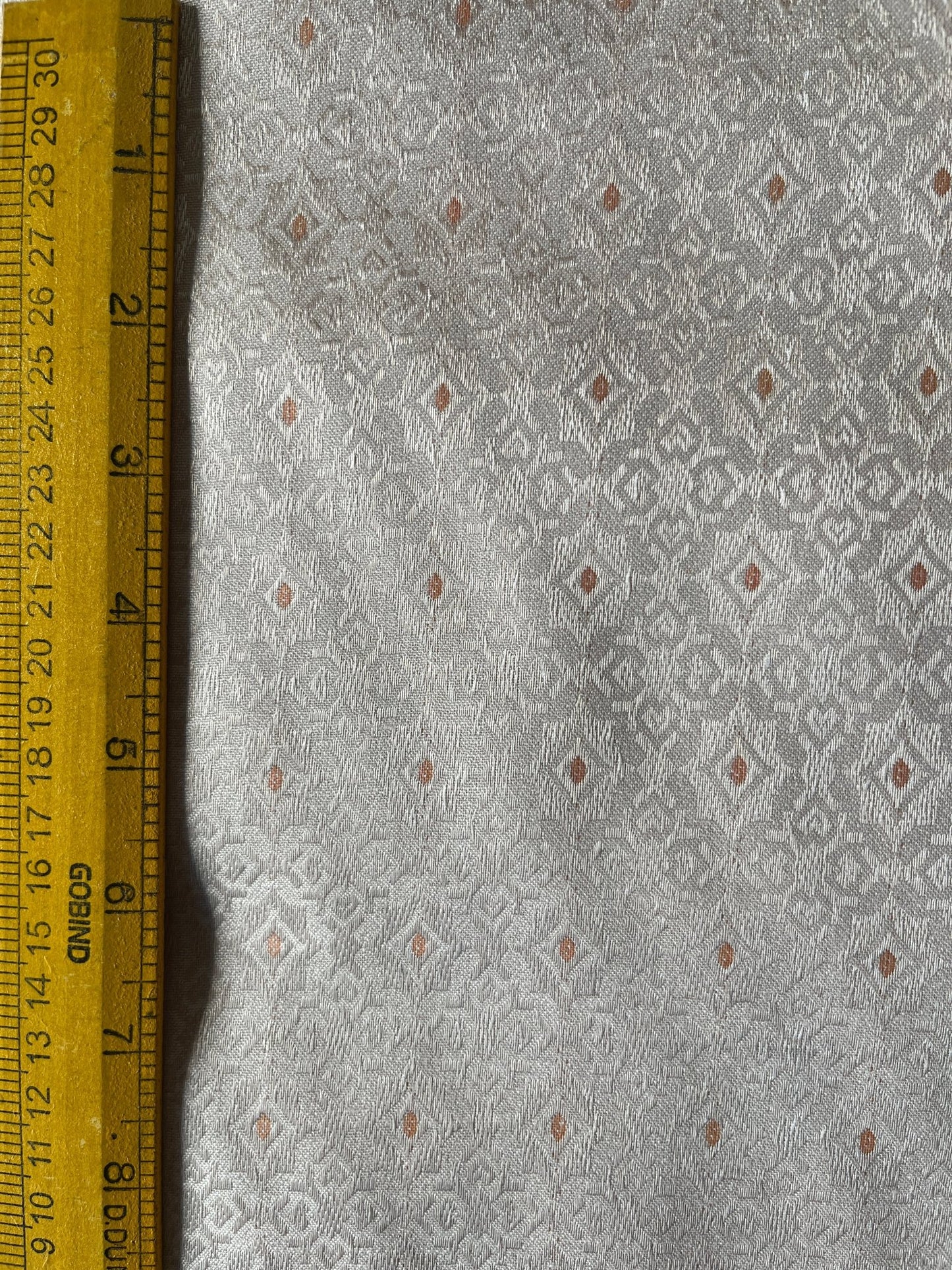 Peach Diamond Shimmer Synthetic - Mix Partywear Fabric – 36" Width – Glamorous Finish - Poshak Fabrics