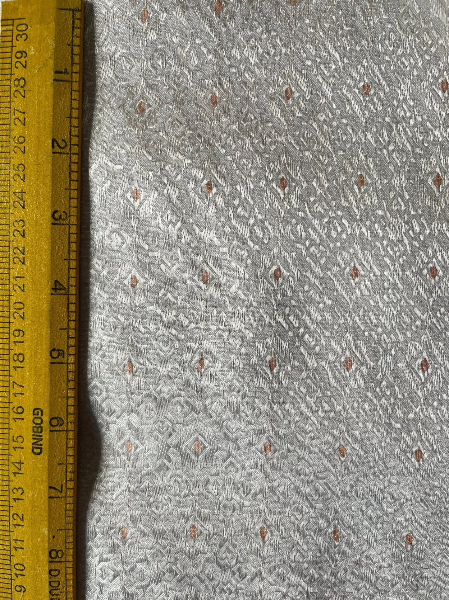 Peach Diamond Shimmer Synthetic - Mix Partywear Fabric – 36" Width – Glamorous Finish - Poshak Fabrics