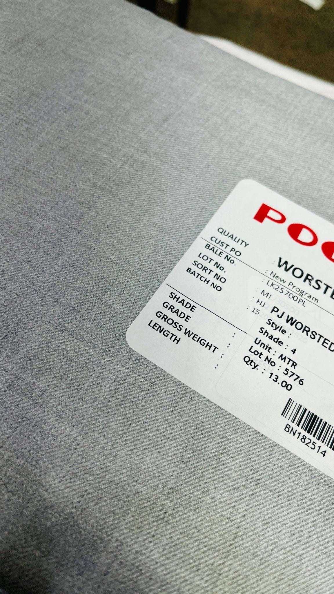 Pooja Cottswool Plain Worsted Winterwear Fabric (44” Wide, Soft & Thick, Premium Wool Blend) - Poshak Fabrics