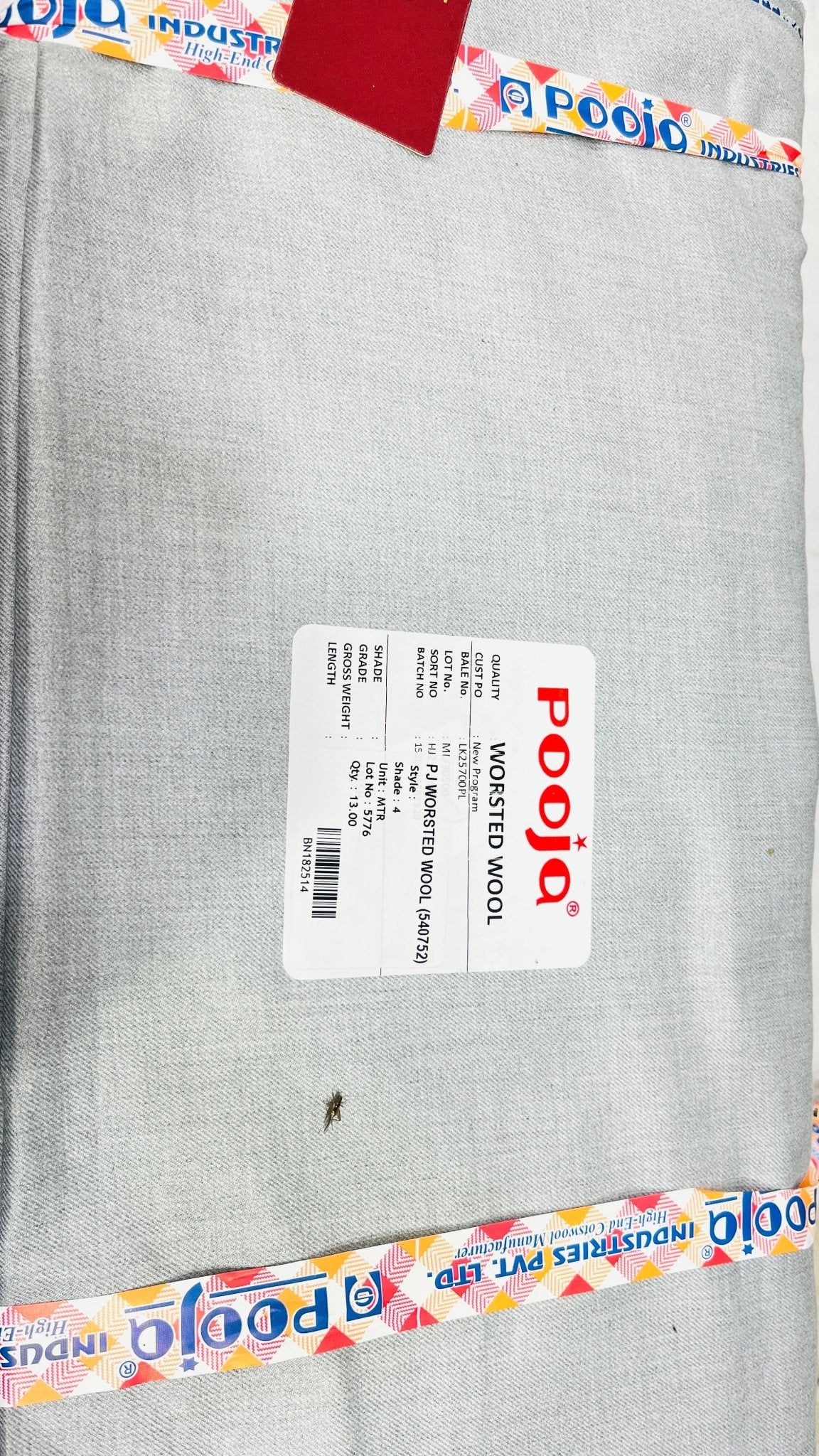 Pooja Cottswool Plain Worsted Winterwear Fabric (44” Wide, Soft & Thick, Premium Wool Blend) - Poshak Fabrics