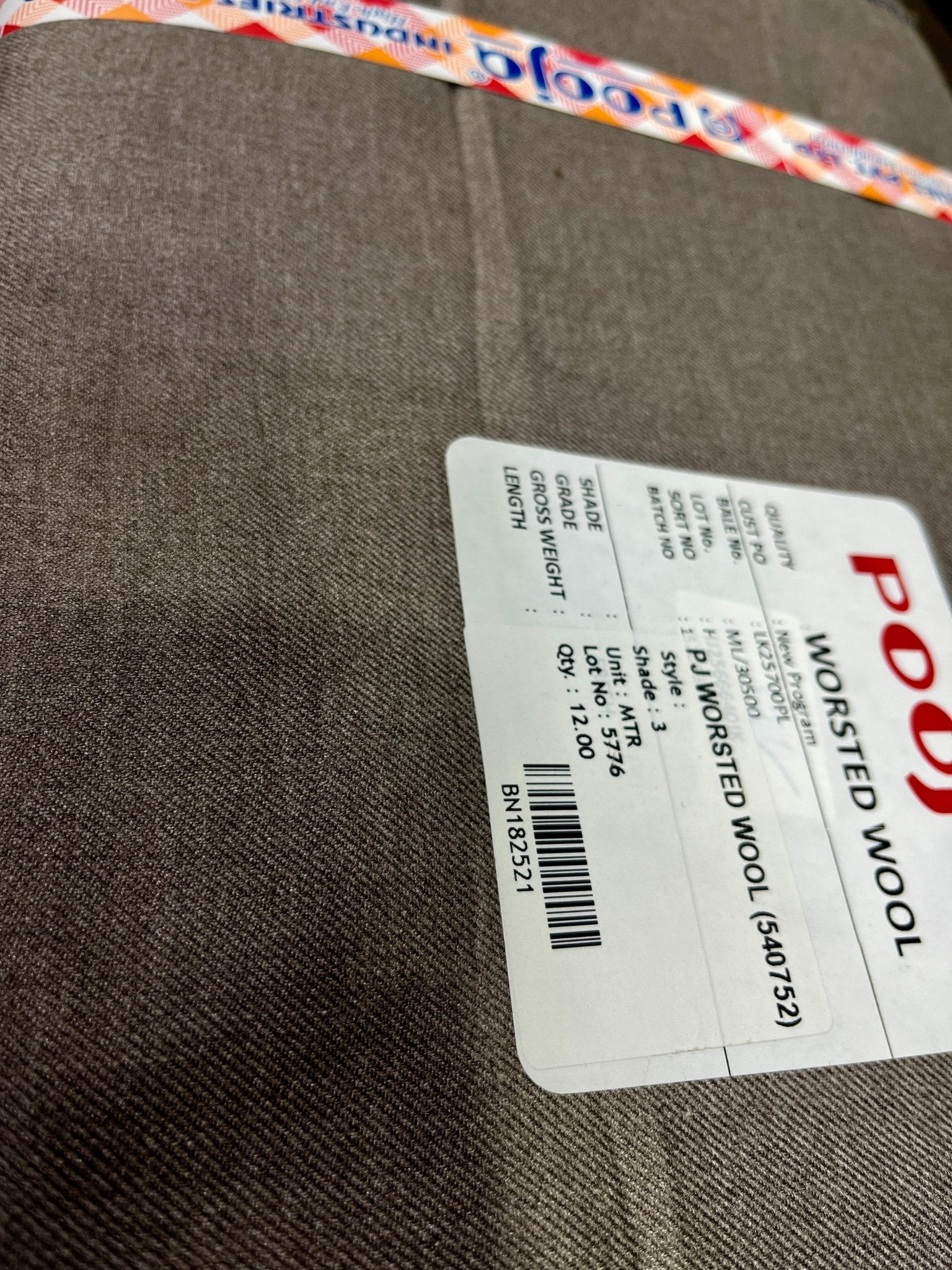 Pooja Cottswool Plain Worsted Winterwear Fabric (44” Wide, Soft & Thick, Premium Wool Blend) - Poshak Fabrics