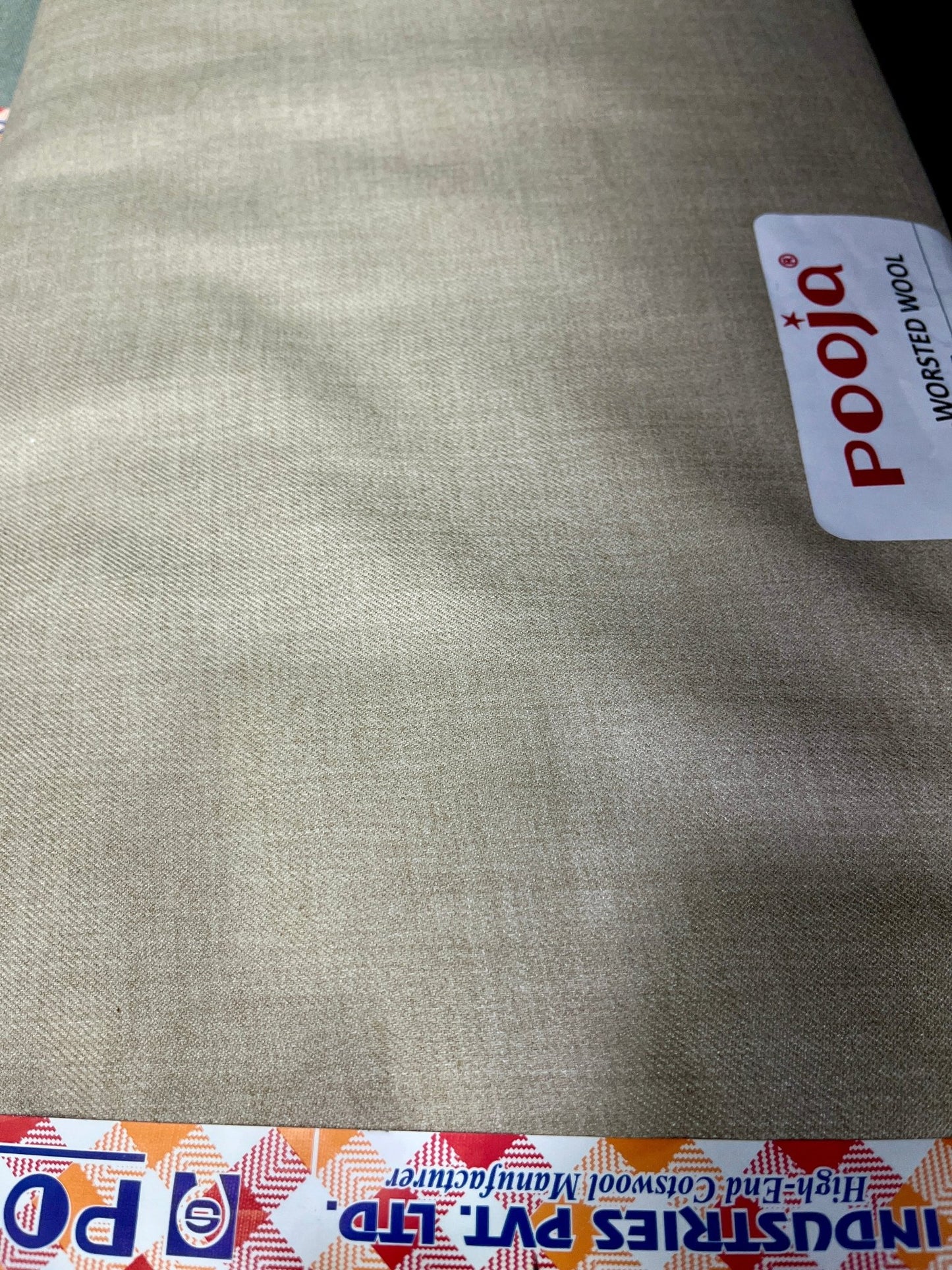 Pooja Cottswool Plain Worsted Winterwear Fabric (44” Wide, Soft & Thick, Premium Wool Blend) - Poshak Fabrics