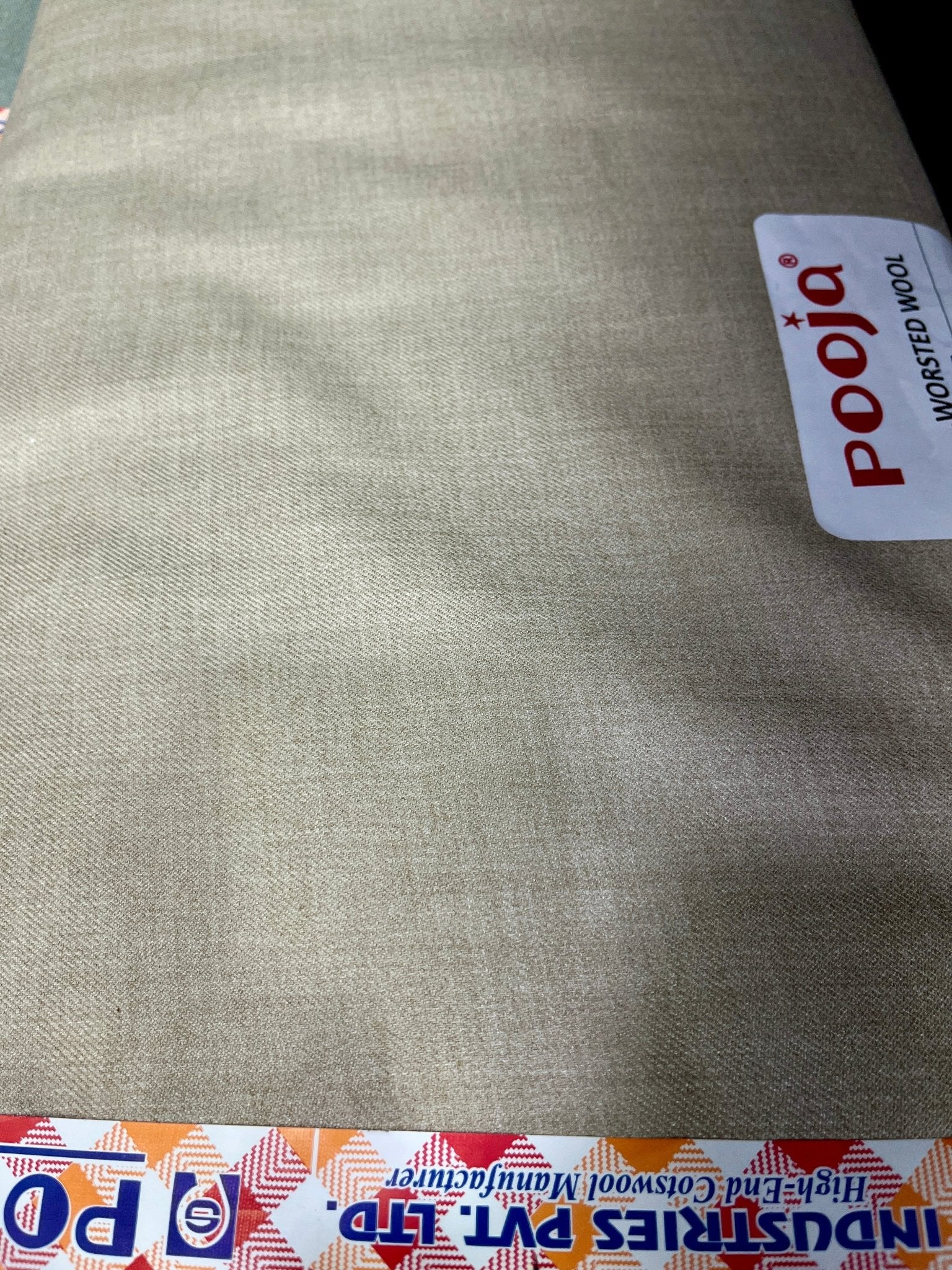 Pooja Cottswool Plain Worsted Winterwear Fabric (44” Wide, Soft & Thick, Premium Wool Blend) - Poshak Fabrics