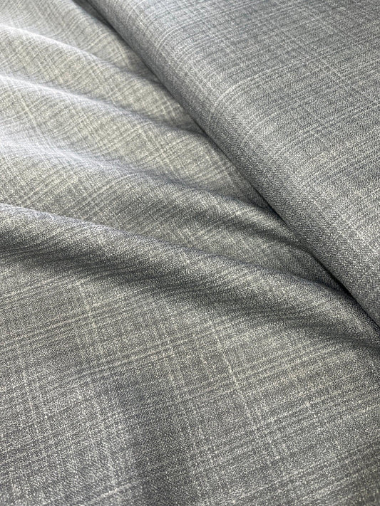 Premium 58" Sambodhi Dinar Linen Feel Checkered Suiting Fabric – Ideal for Well - Structured Trousers - Poshak Fabrics