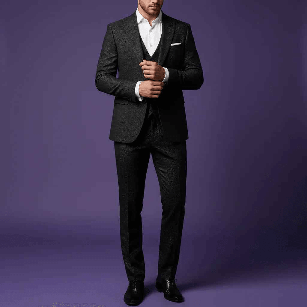 men's fabrics premium-58-simonas-standard-black-suitings-fabric-for-meticulously-tailored-formal-trousers-blazers-suitssuitings-4946790 - Poshak Fabrics