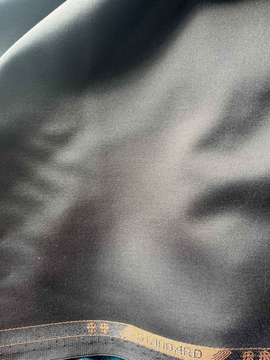 Premium 58" Simona's Standard Black Suitings Fabric – For Meticulously Tailored Formal Trousers, Blazers & Suits