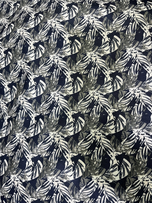 Premium Blue - White Floral Mix - Cotton Print Kurta Fabric – 36” Width for Impeccable Tailoring - Poshak Fabrics