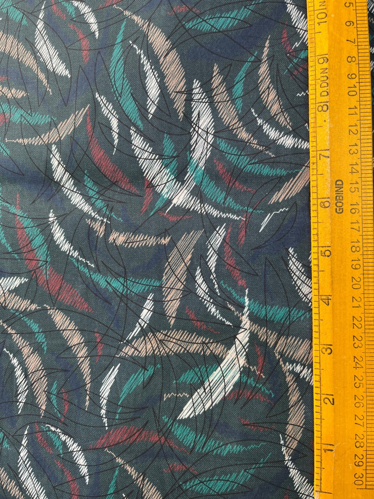 Premium Bottle Green Multicolour Floral Print Addi/Paper Cotton Kurta Fabric – Ultra - Breathable, 58" Wide - Poshak Fabrics