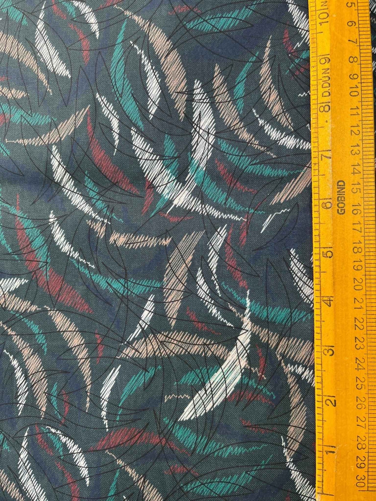 Premium Bottle Green Multicolour Floral Print Addi/Paper Cotton Kurta Fabric – Ultra-Breathable, 58" Wide