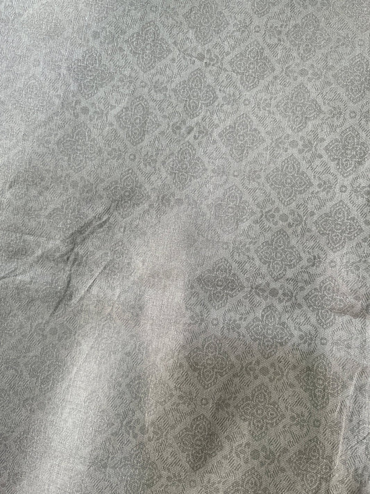 Premium Brown Addi/Paper Cotton Jacquard Print Kurta Fabric – 58” Width for Crisp Tailoring - Poshak Fabrics