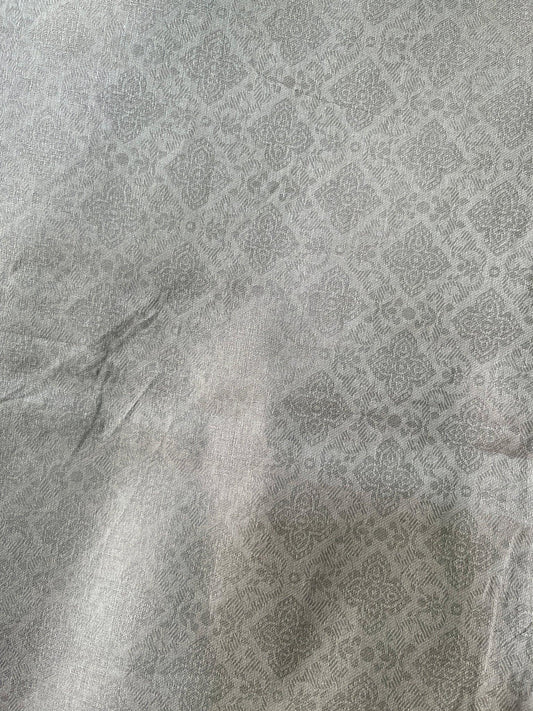 Premium Brown Addi/Paper Cotton Jacquard Print Kurta Fabric – 58” Width for Crisp Tailoring - Poshak Fabrics