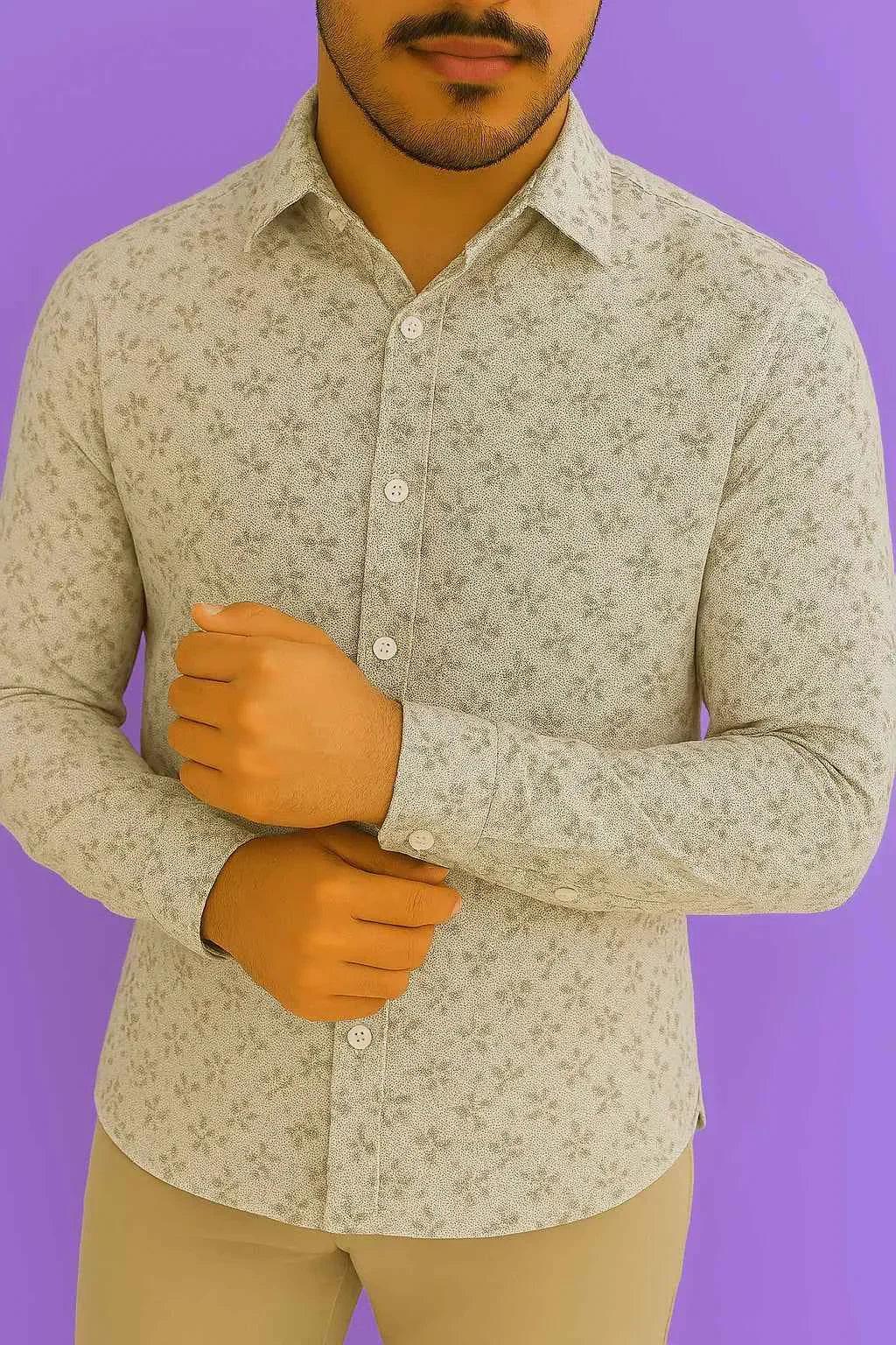 men's fabrics premium-cotton-mix-floralleaf-print-fabric-36-w-crafted-for-tailored-shirts-kurtascotton-mix-floralleaf-print-2765587 - Poshak Fabrics