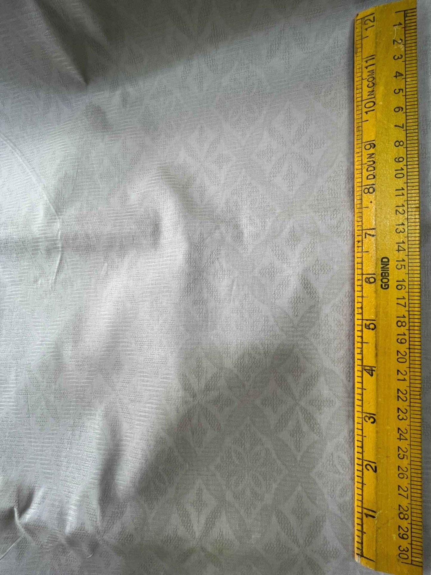 Premium Cream Addi/Paper Cotton Jacquard Print Kurta Fabric – 58” Width for Ultra-Light Tailoring