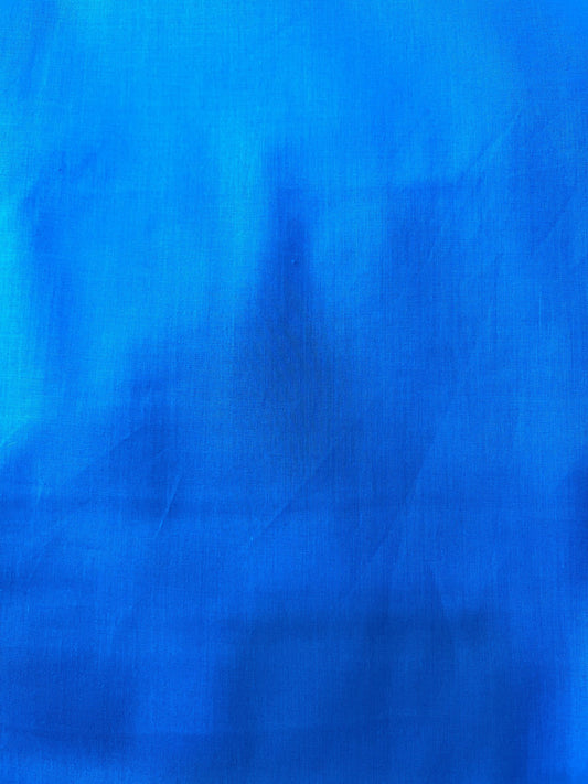 Premium Dark Firozi Blue Addi/Paper Cotton Kurta Fabric – Ultra - Thin & Breathable, 58" Wide - Poshak Fabrics