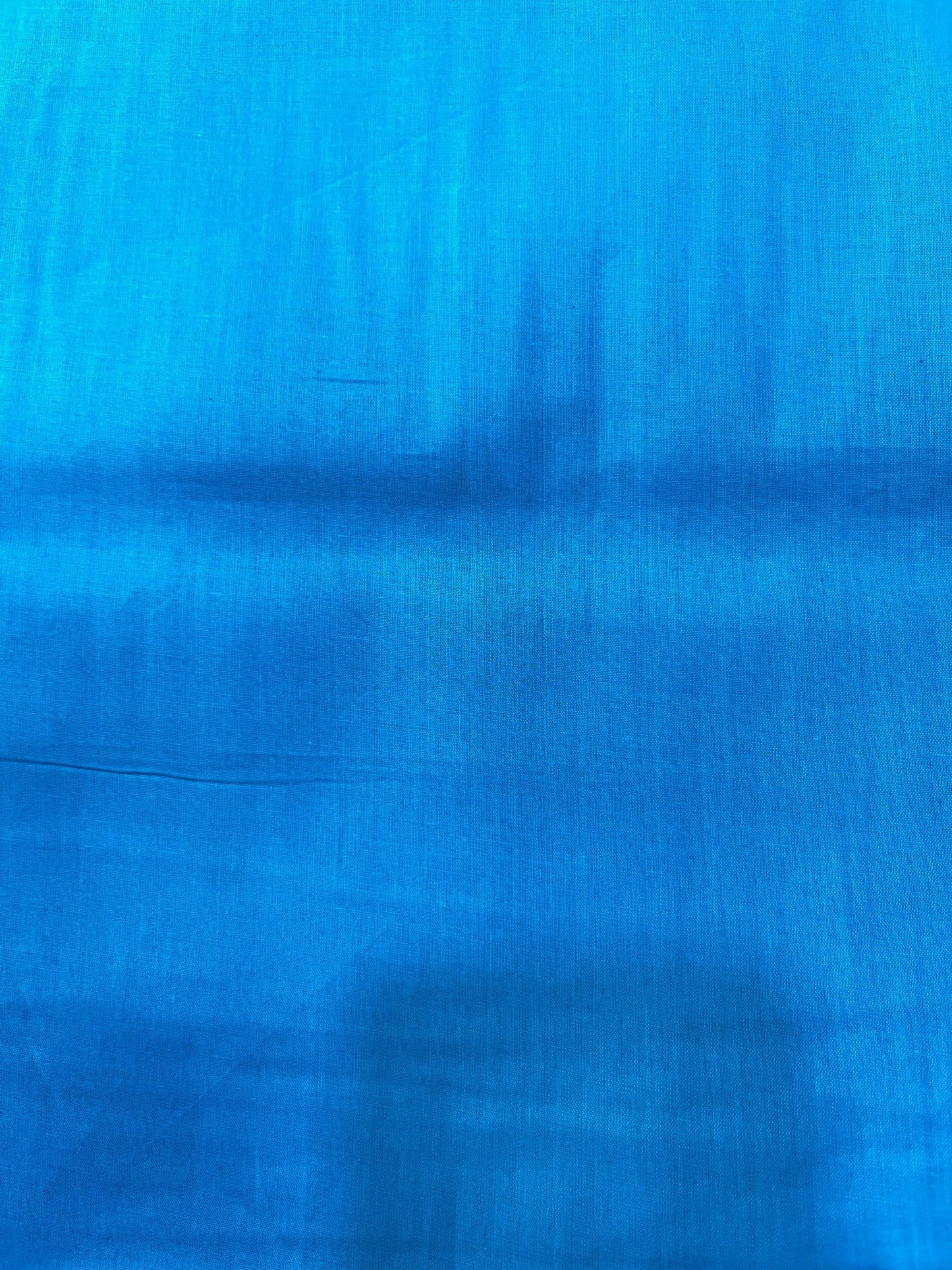 Premium Firozi Blue Addi/Paper Cotton Kurta Fabric – Ultra - Thin & Breathable, 58" Wide - Poshak Fabrics