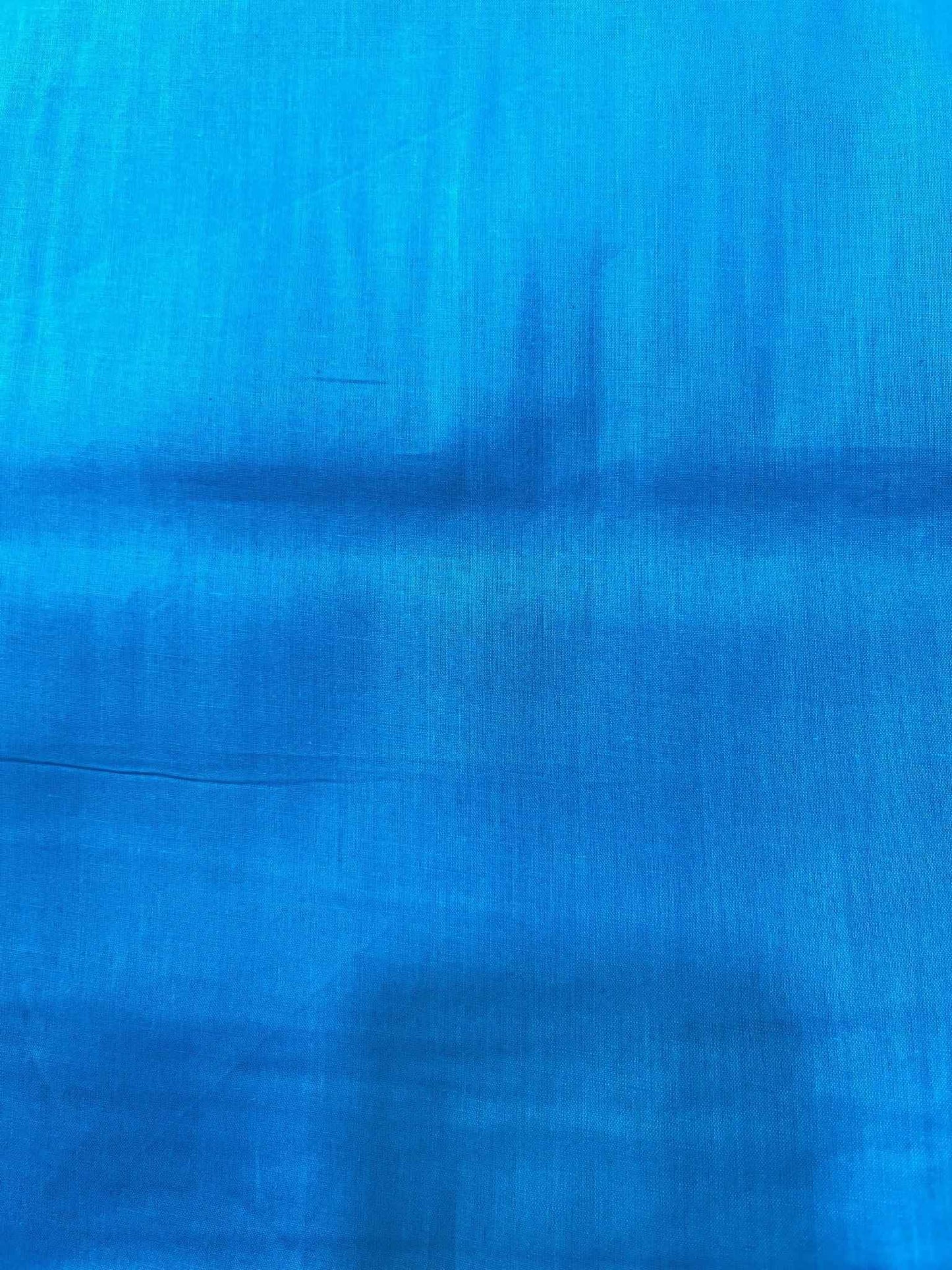 Premium Firozi Blue Addi/Paper Cotton Kurta Fabric – Ultra-Thin & Breathable, 58" Wide