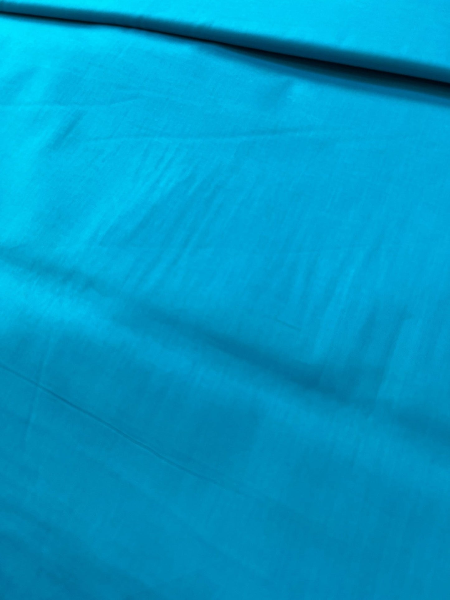 Premium Firozi Blue Addi/Paper Cotton Kurta Fabric – Ultra - Thin & Breathable, 58" Wide - Poshak Fabrics