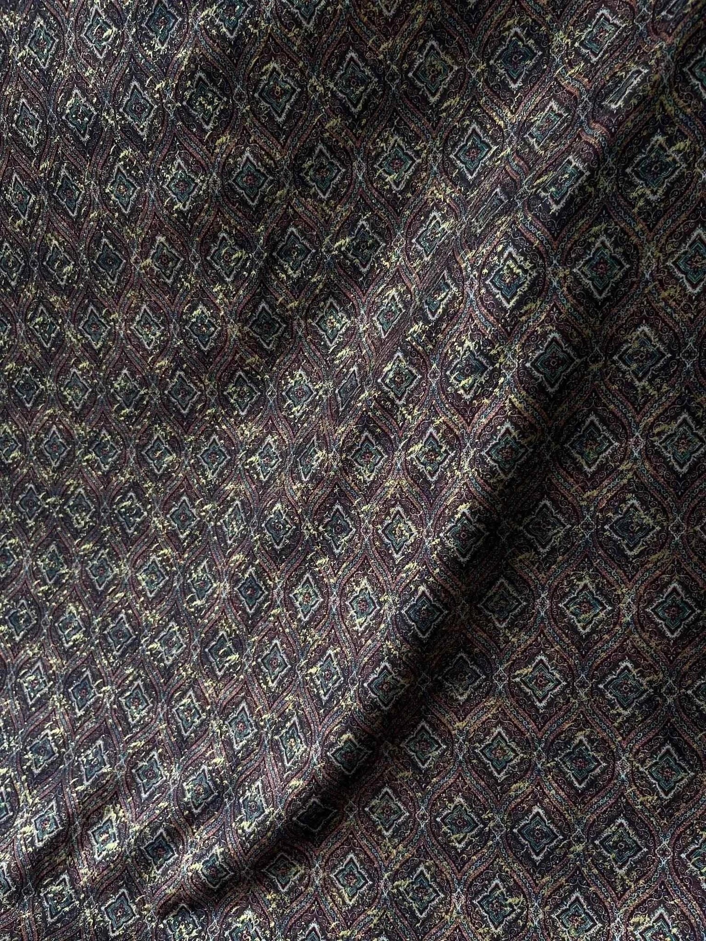 men's fabrics premium-golden-maroon-geometric-sparkled-print-mix-cotton-kurta-fabric-36-width-for-fine-tailoringcotton-mix-shirting-9724027 - Poshak Fabrics
