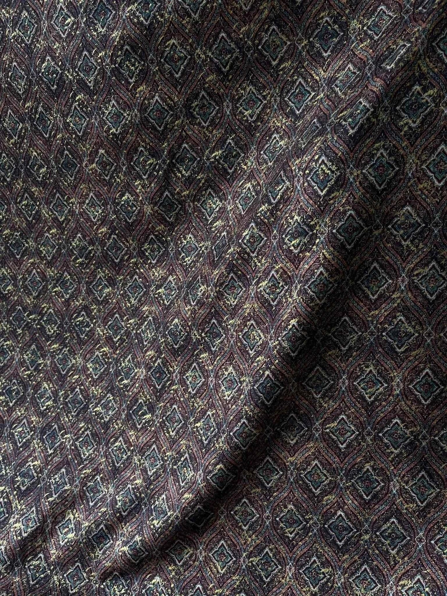 men's fabrics premium-golden-maroon-geometric-sparkled-print-mix-cotton-kurta-fabric-36-width-for-fine-tailoringcotton-mix-shirting-9724027 - Poshak Fabrics