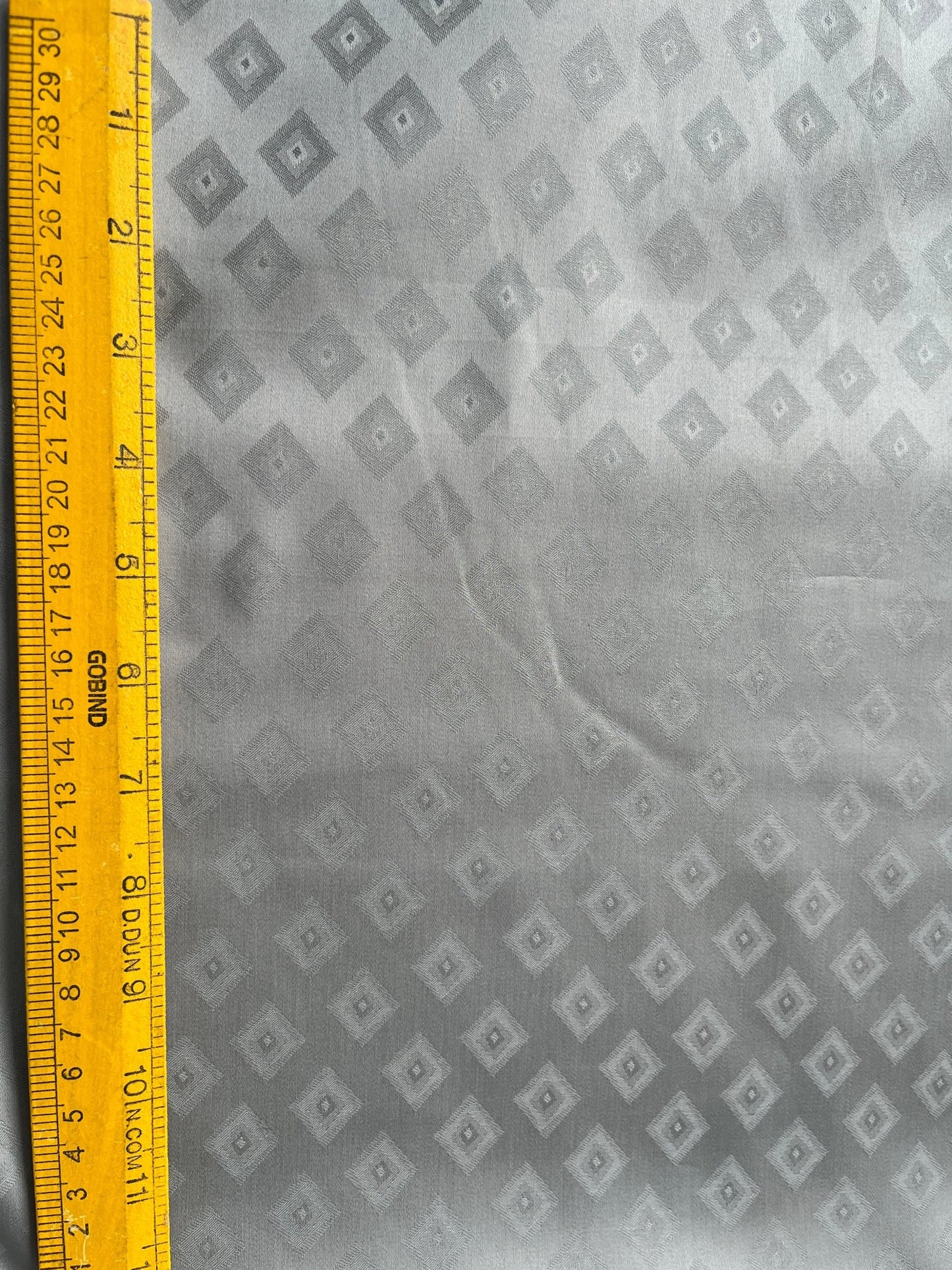 Premium Grey Cotton Jacquard Print Fabric – 58" Wide | Ideal for Well - Stitched Shirts & Kurtas - Poshak Fabrics