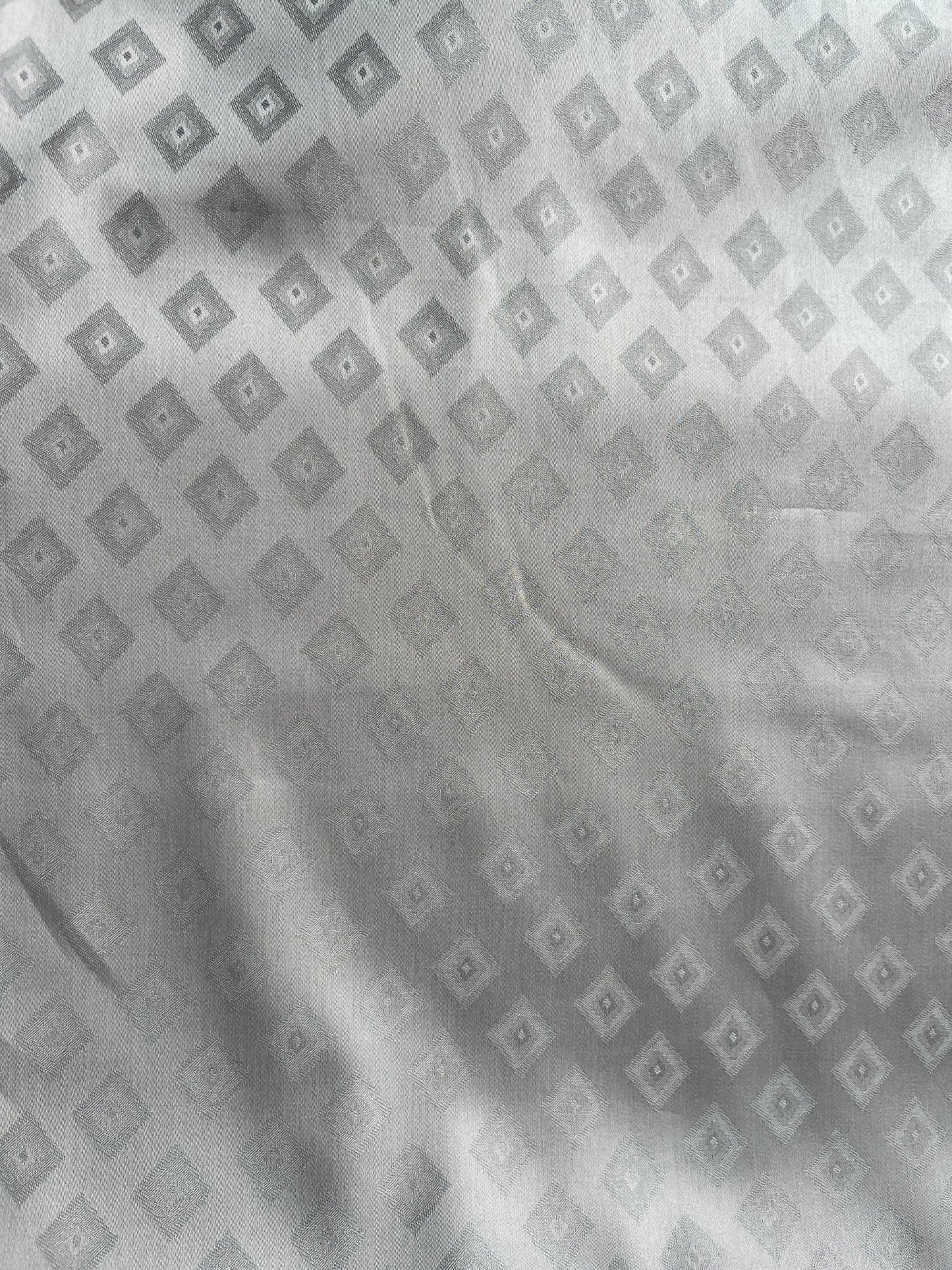 Premium Grey Cotton Jacquard Print Fabric – 58" Wide | Ideal for Well - Stitched Shirts & Kurtas - Poshak Fabrics