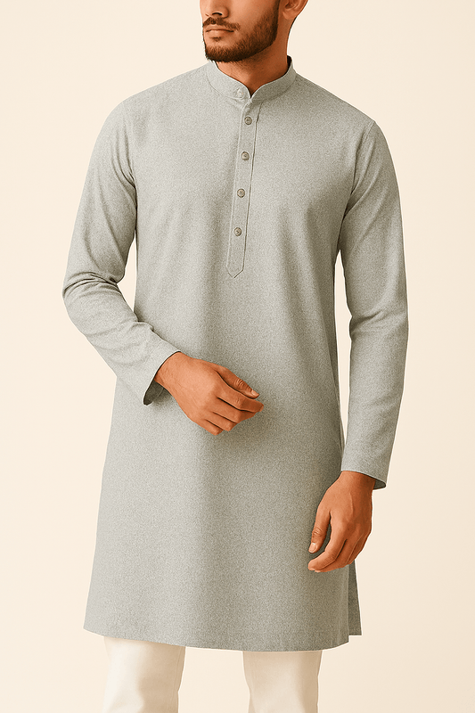 Premium Light Green Floral Jacquard Addi/Paper Cotton Kurta Fabric – Ultra - Thin & Breathable, 58" Wide - Poshak Fabrics