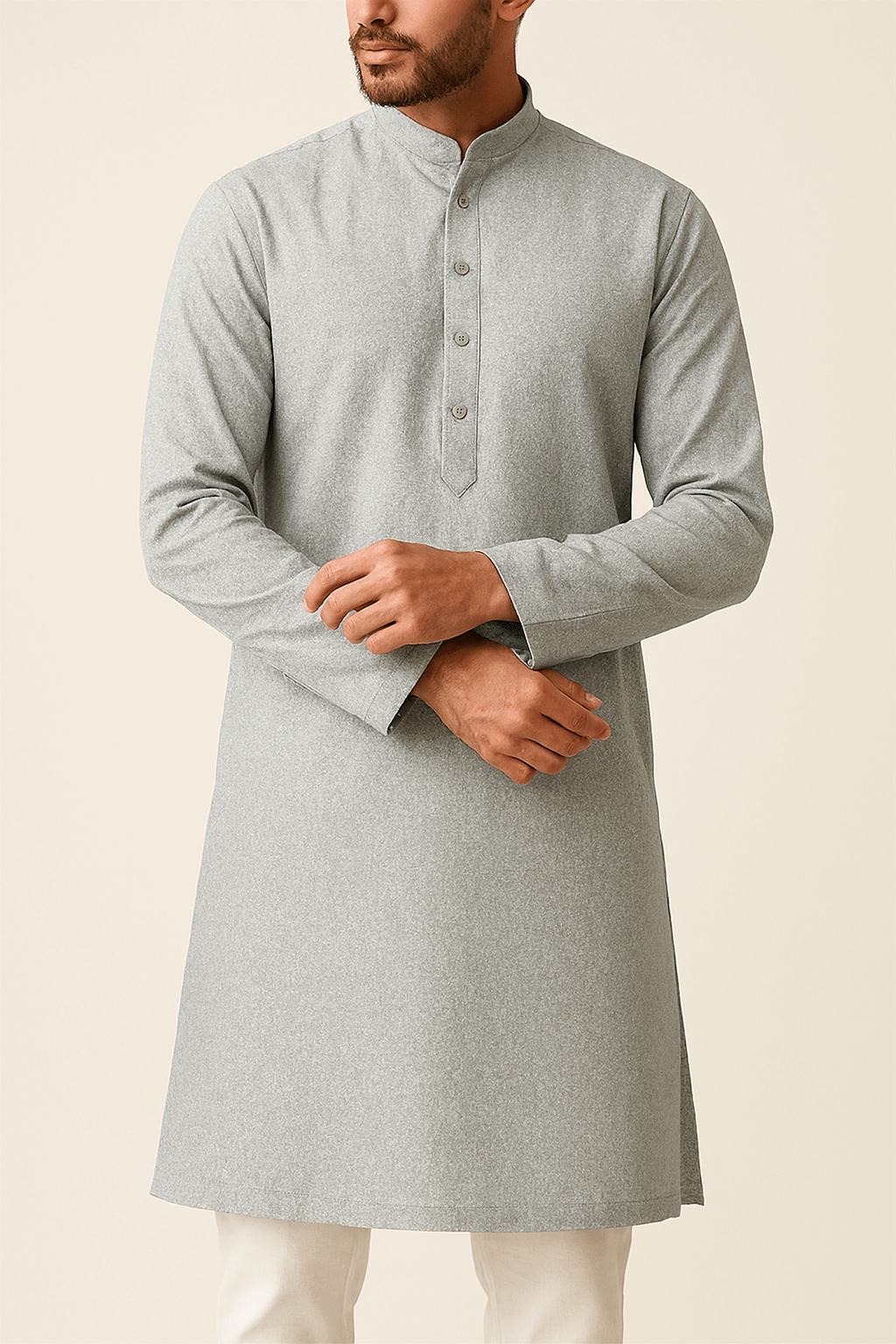 Premium Light Green Floral Jacquard Addi/Paper Cotton Kurta Fabric – Ultra - Thin & Breathable, 58" Wide - Poshak Fabrics