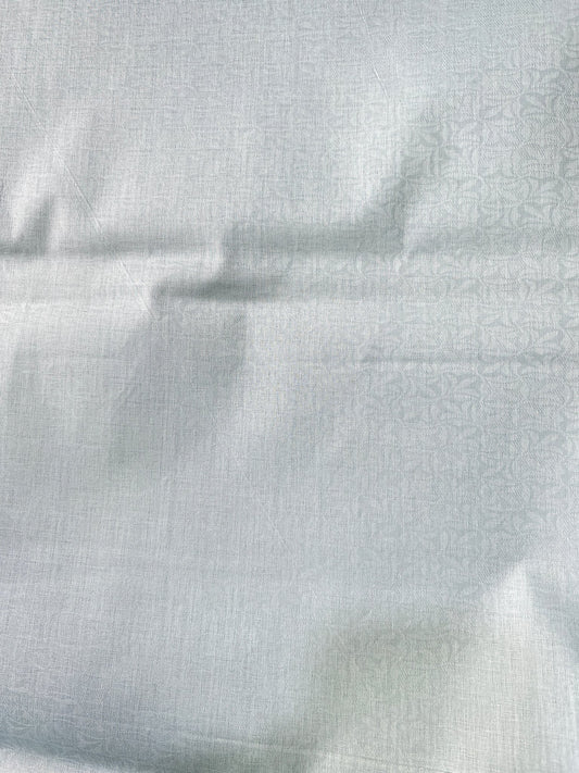 Premium Light Green Floral Jacquard Addi/Paper Cotton Kurta Fabric – Ultra - Thin & Breathable, 58" Wide - Poshak Fabrics