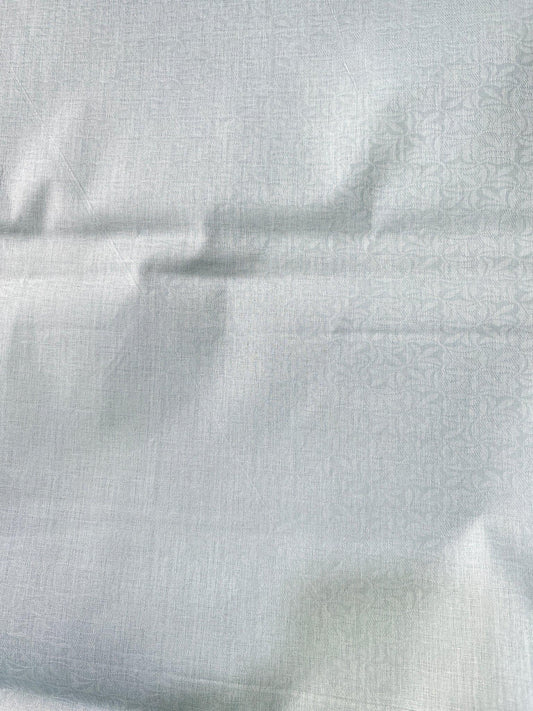 Premium Light Green Floral Jacquard Addi/Paper Cotton Kurta Fabric – Ultra - Thin & Breathable, 58" Wide - Poshak Fabrics