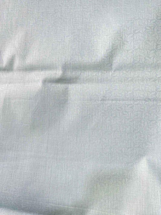 Premium Light Green Floral Jacquard Addi/Paper Cotton Kurta Fabric – Ultra-Thin & Breathable, 58" Wide