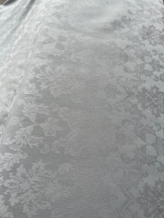 Premium Light Grey Stretchable Lycra Print Fabric – 58" Wide | Perfect for Well - Stitched Shirts & Kurtas - Poshak Fabrics