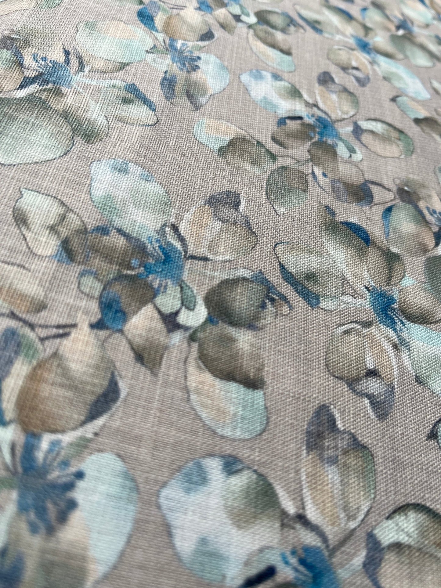 Premium Linen Cotton Floral Print Fabric in Skin Colour – 58" Wide | Perfect for Well - Stitched Shirts & Kurtas - Poshak Fabrics