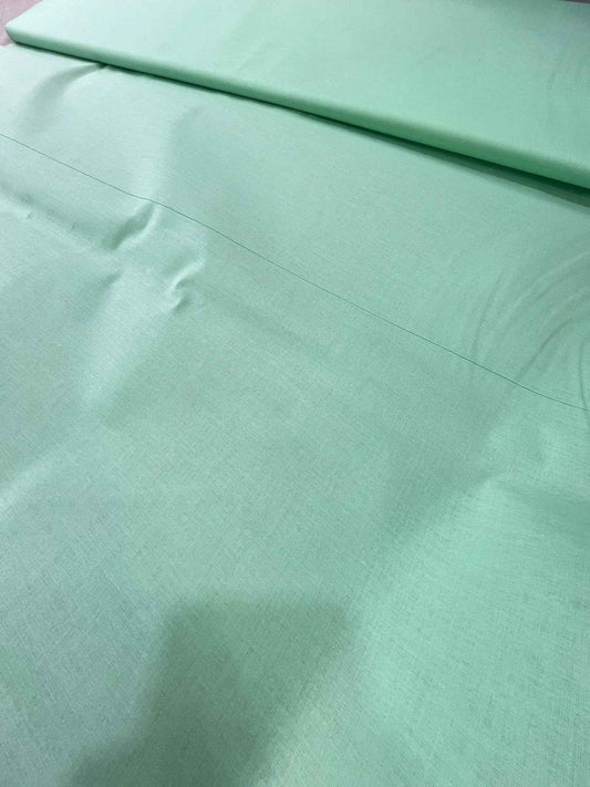 Premium Mint Green Addi/Paper Cotton Kurta Fabric – Ultra-Thin & Breathable, 58" Wide