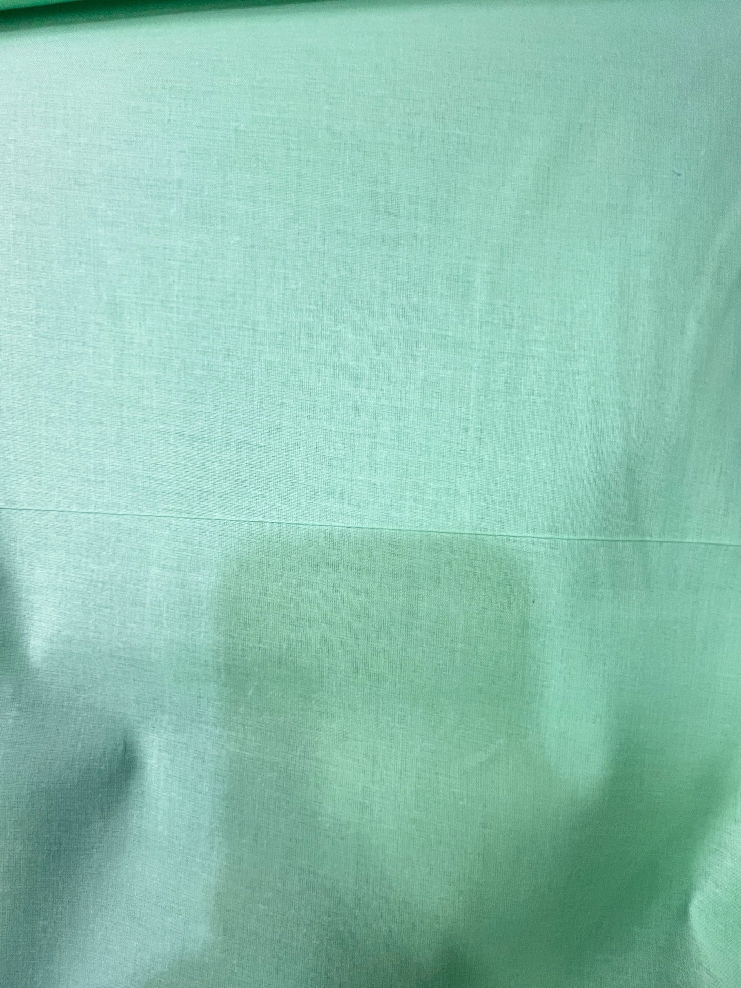 Premium Mint Green Addi/Paper Cotton Kurta Fabric – Ultra - Thin & Breathable, 58" Wide - Poshak Fabrics