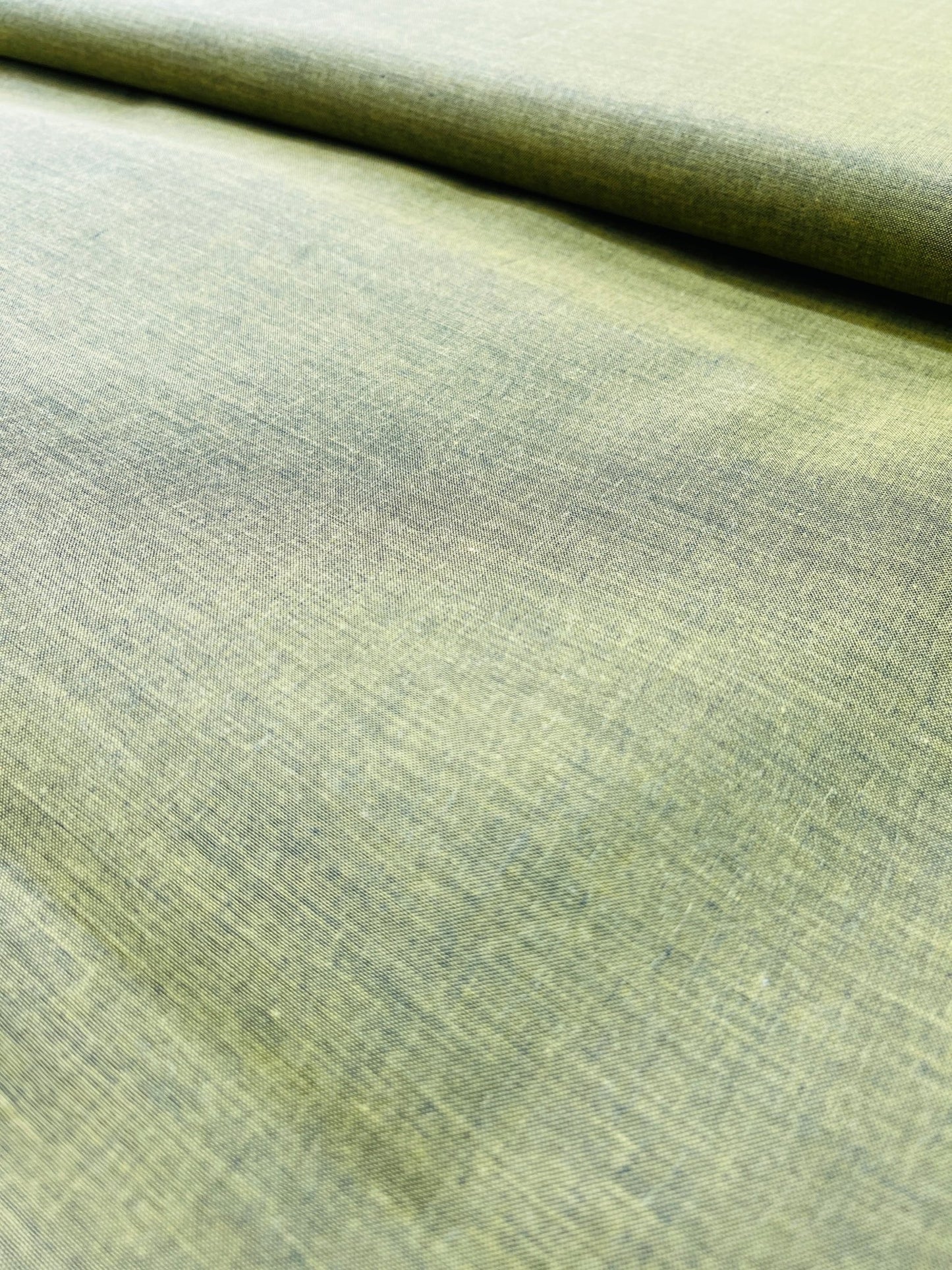 Premium Mustard Addi/Paper Cotton Textured Kurta Fabric – Ultra - Thin & Breathable, 58" Wide - Poshak Fabrics