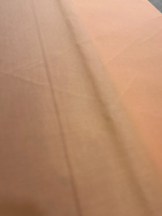 Premium Peach Addi/Paper Cotton Kurta Fabric – Ultra - Thin & Breathable, 58" Wide - Poshak Fabrics