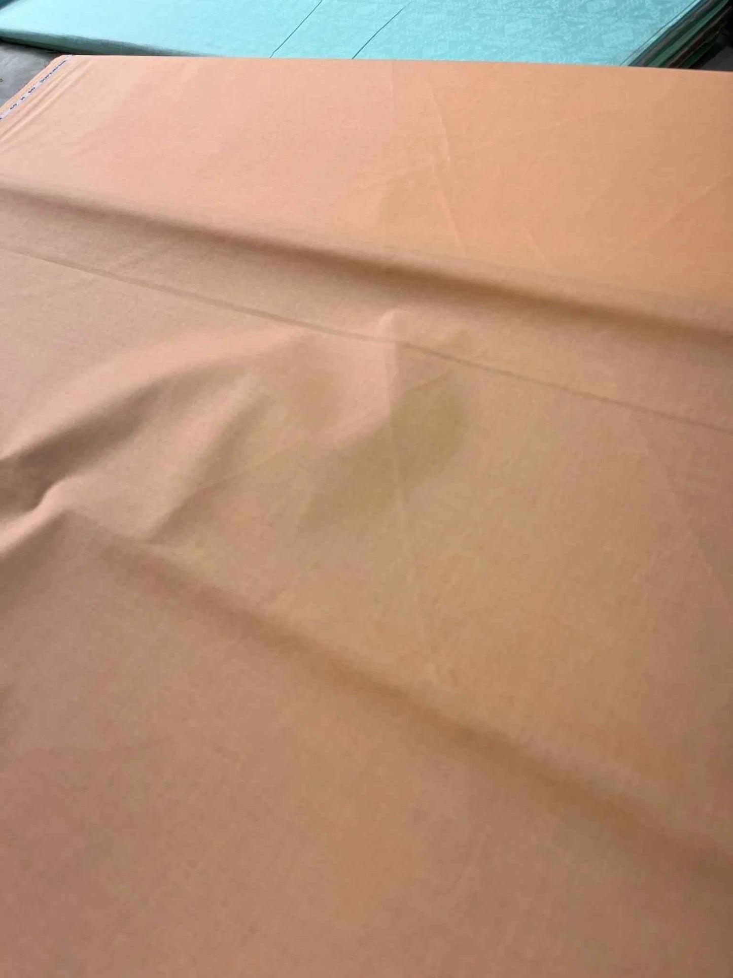 Premium Peach Addi/Paper Cotton Kurta Fabric – Ultra-Thin & Breathable, 58" Wide